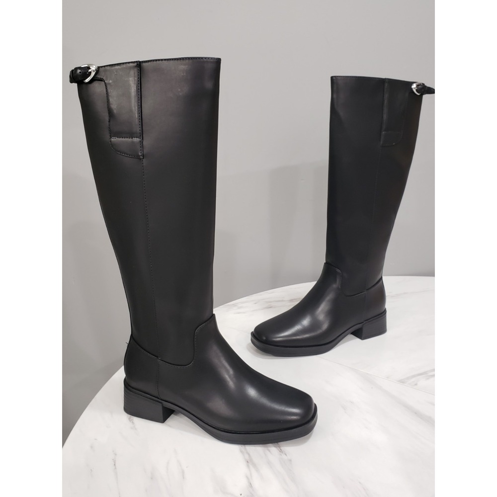NEW WITHOUT BOX - SIZE 8 - Women Boots Aerosoles Della Black Tall Solid Riding